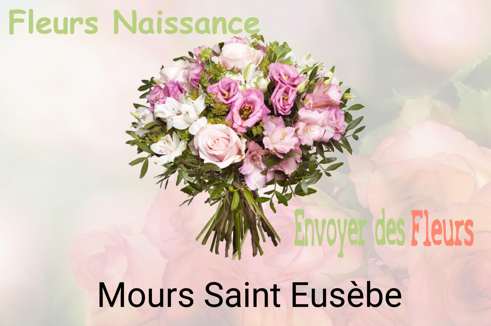 Bouquet de fleurs de naissance livré à Mours-Saint-Eusèbe